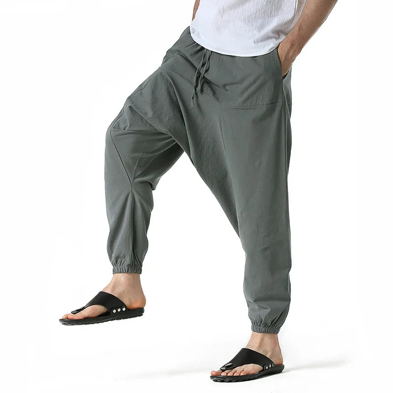 Cotton and Linen Harem Pants