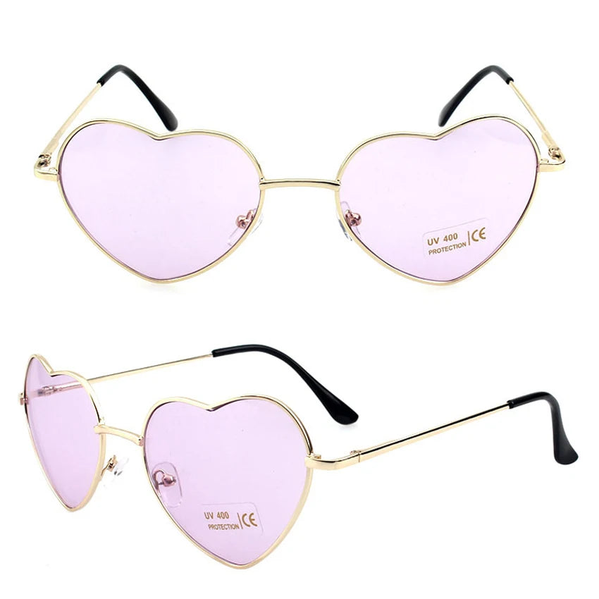 Cute Heart Style Sunglasses